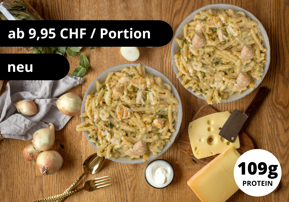 CH: Cheese spaetzle with chicken (XL, 2 portions)