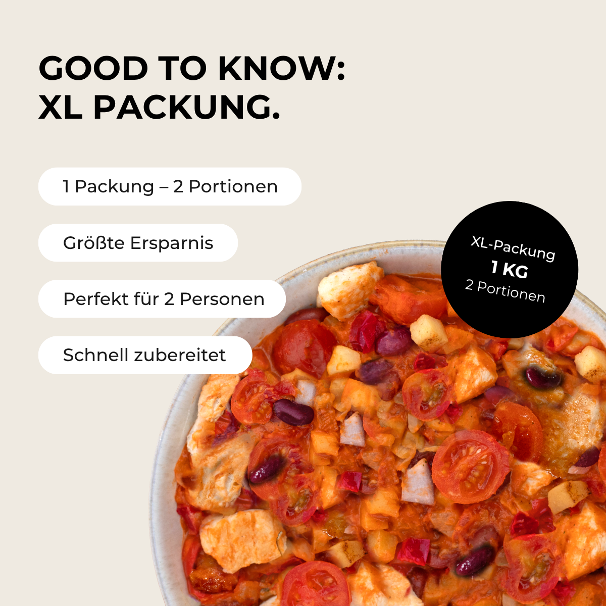 Buffalo-style chicken bowl (XL, 2 servings)