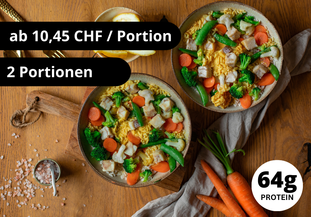 CH : Lieu noir, riz & légumes (XL, 2 portions)