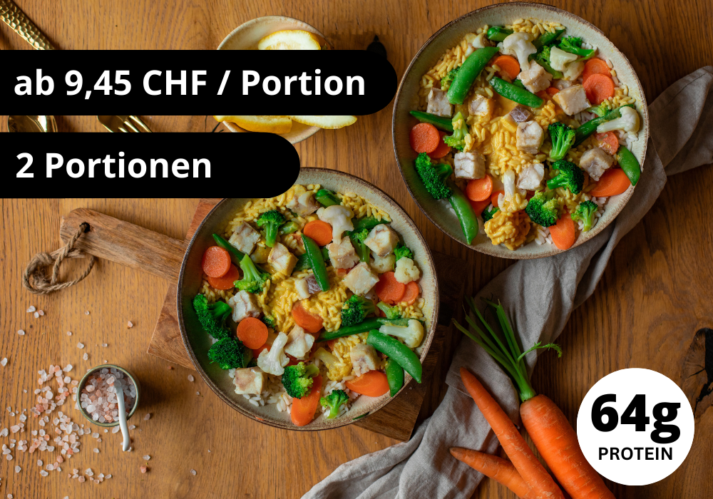 CH : Lieu noir, riz & légumes (XL, 2 portions)