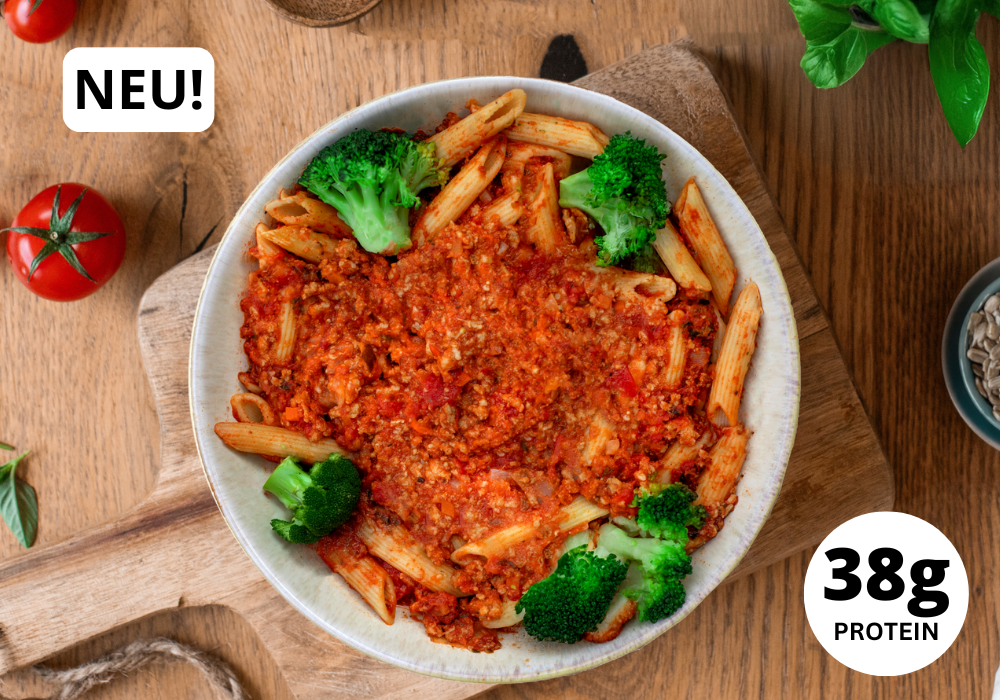 Penne protéinées à la bolognaise