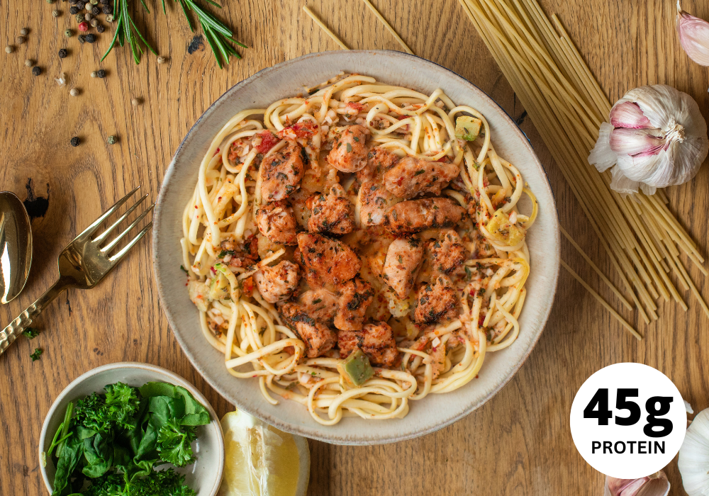 CH : Linguine Aglio e Olio (Linguine à l'huile d'olive)