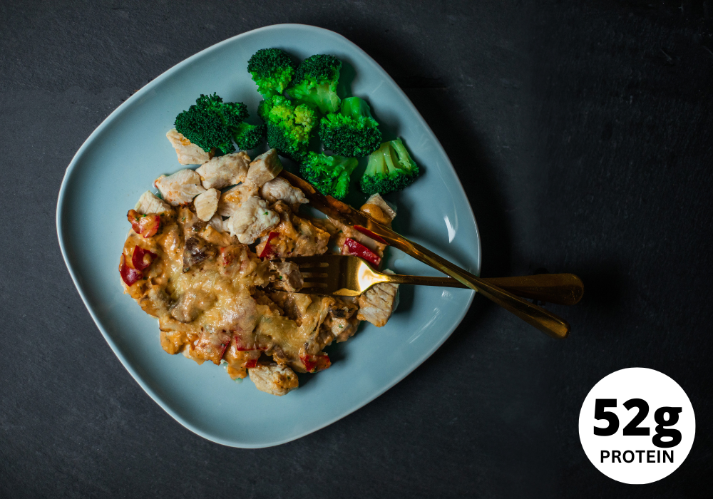 Poulet gratiné au fromage