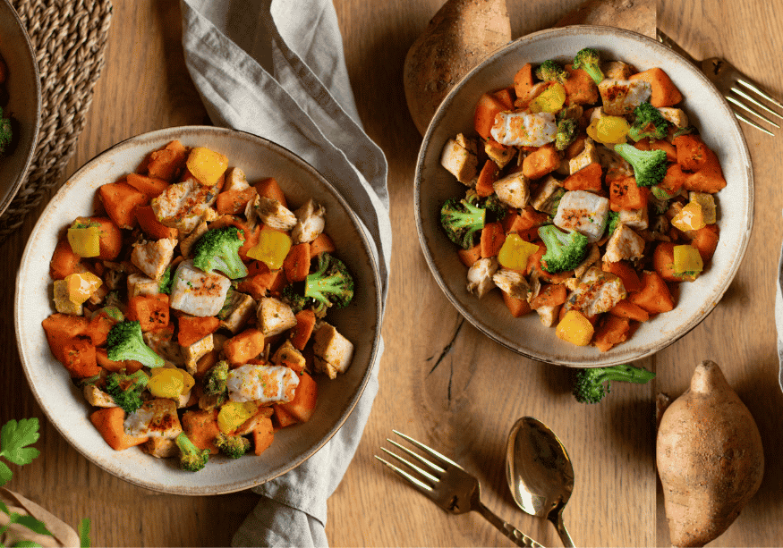 Bowl de poulet aux patates douces (XL, 2 portions)