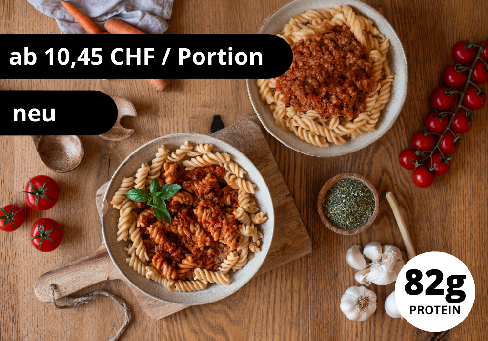 CH: Vegane Protein Pasta Bolognese (XL, 2 Portionen)