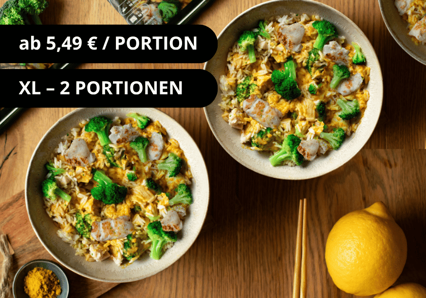 Hähnchen, Reis, Brokkoli (XL, 2 Portionen)