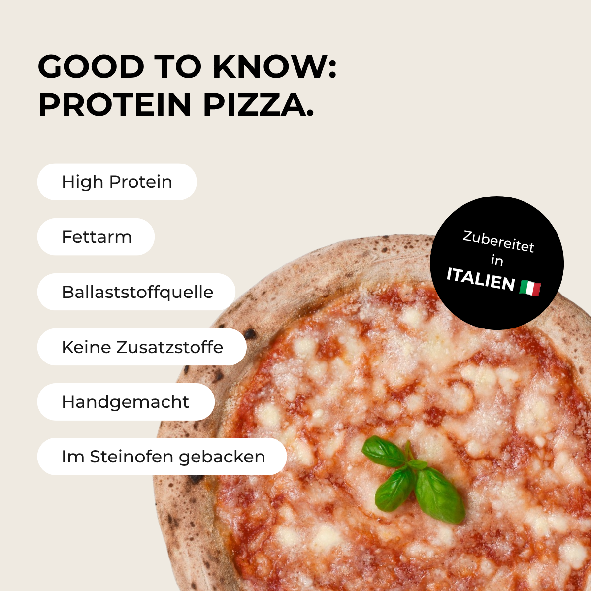 Protein Pizza Margherita