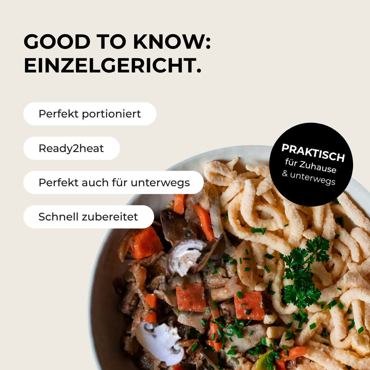 CH: Spätzle mit Rinderstreifen