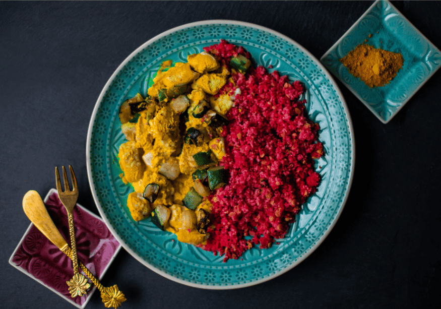 Hähnchen, Zucchini & Couscous