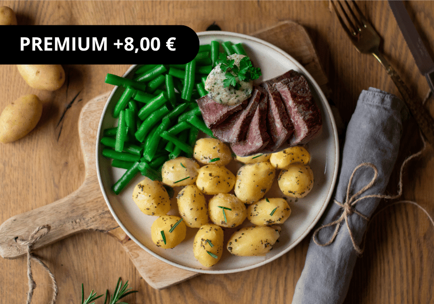 Rumpsteak mit Rosmarinkartoffeln