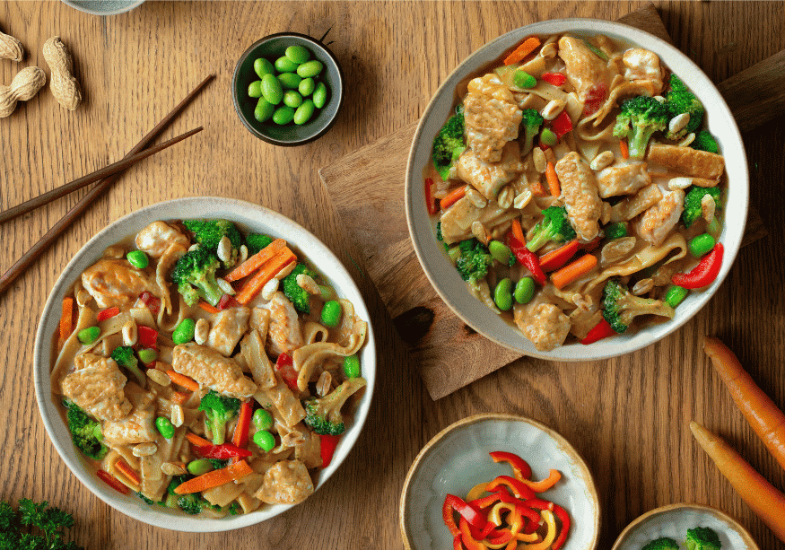 CH: Asia Nudeln in Erdnusssauce (XL, 2 Portionen)