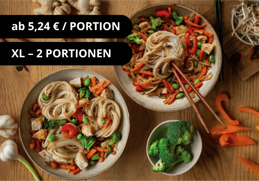 Noodles Asian Style (XL, 2 Portionen)