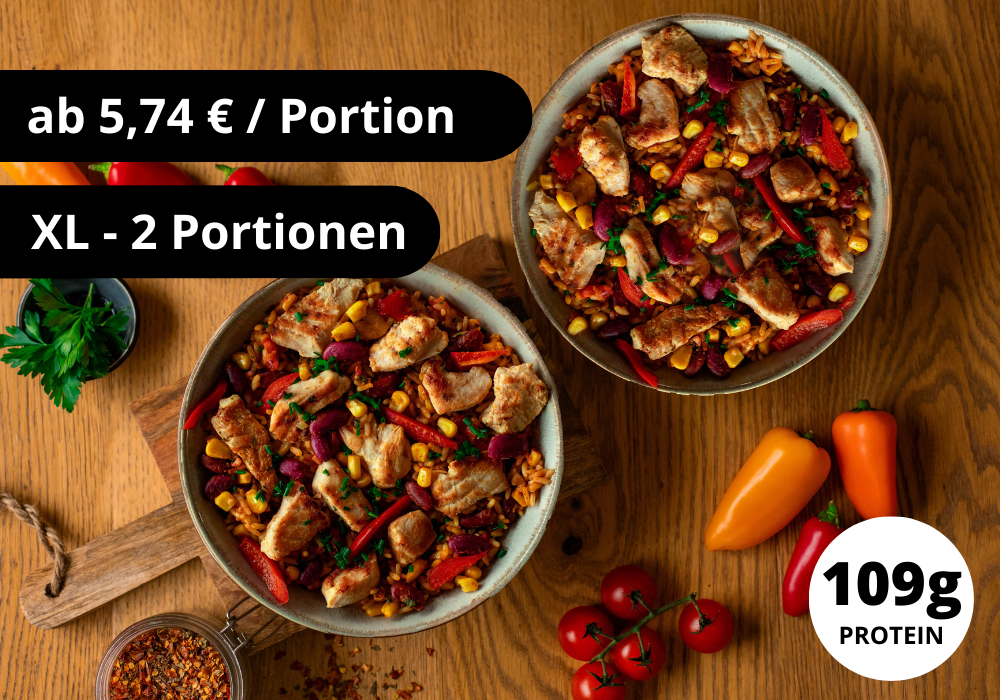 Chicken fajita bowl (XL, 2 portions) (sold out)