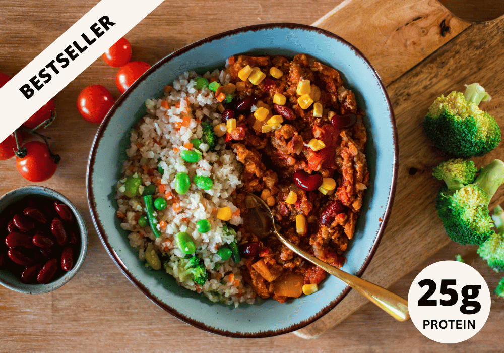 Chili con carne cauliflower rice