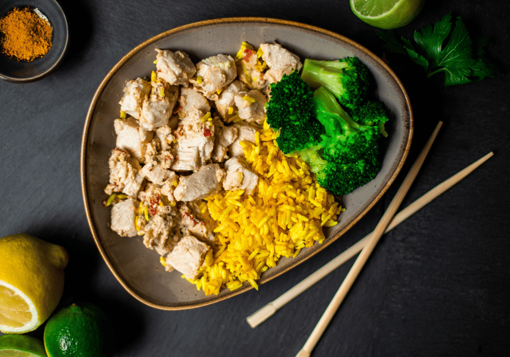 FR: Coconut-chili lemongrass sauce with chicken breast