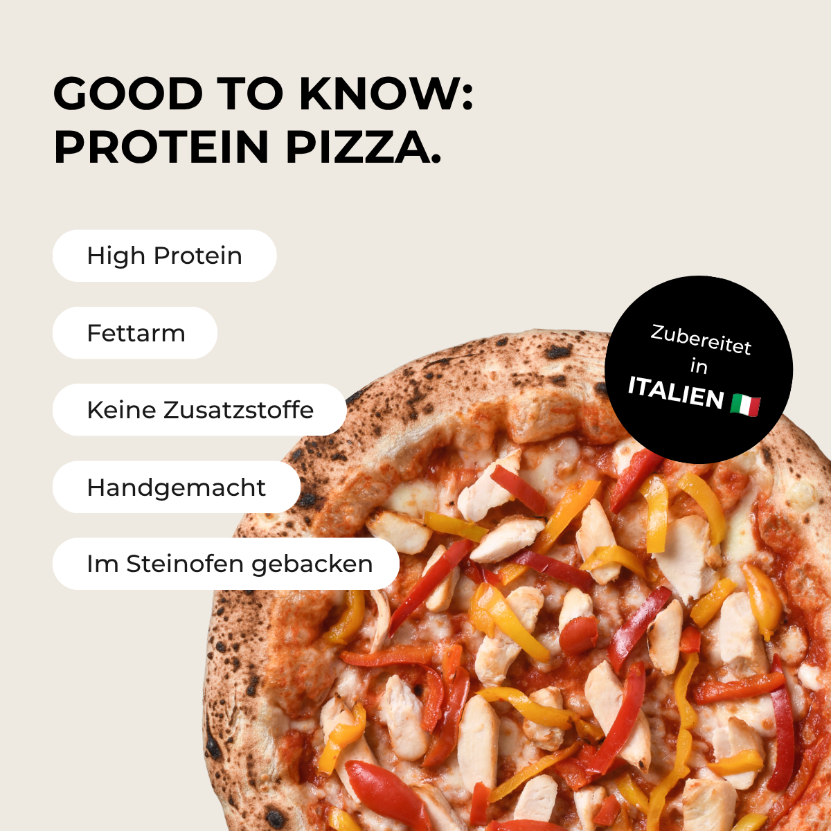 Protein Pizza Chicken & Peppers