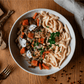 Spaetzle with beef strips