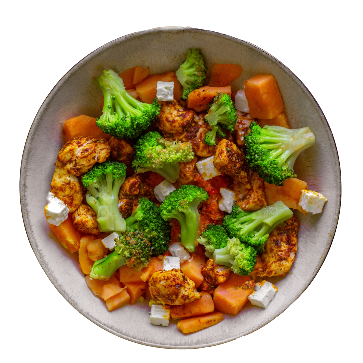 Sweet potato chicken bowl 
