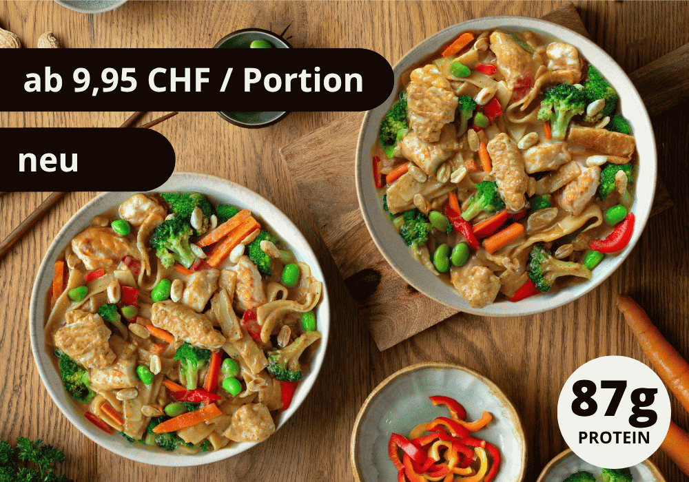 CH: Asia Nudeln in Erdnusssauce (XL, 2 Portionen)