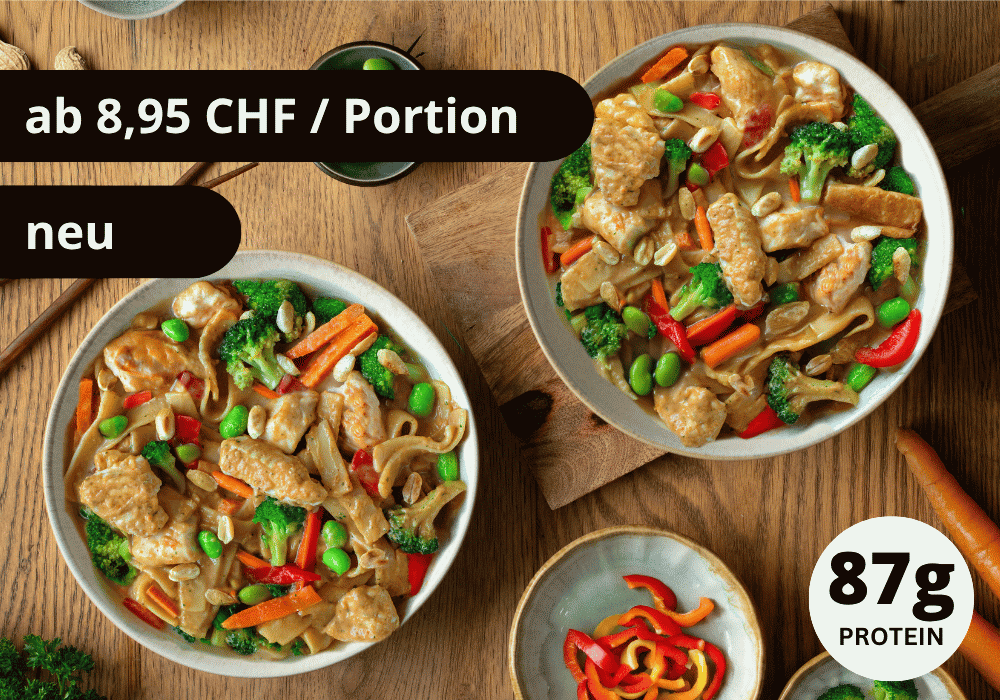CH: Asia Nudeln in Erdnusssauce (XL, 2 Portionen)