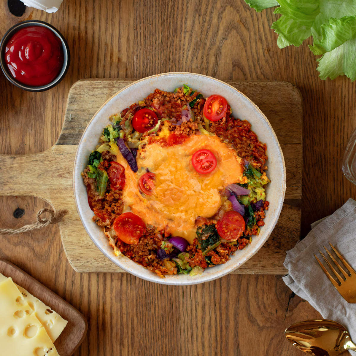 CH : Cheeseburger Bowl