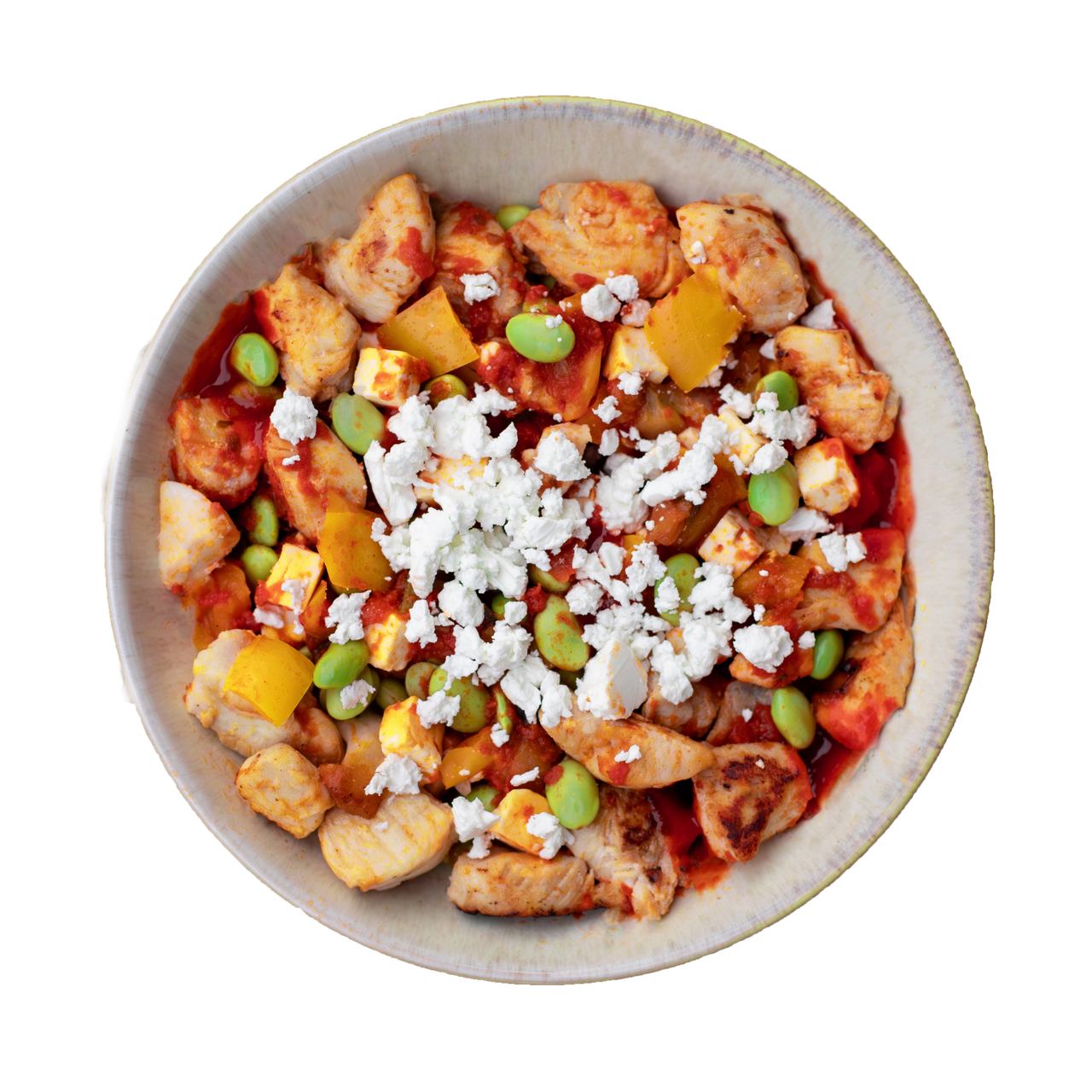 Poulet aux légumes et au fromage