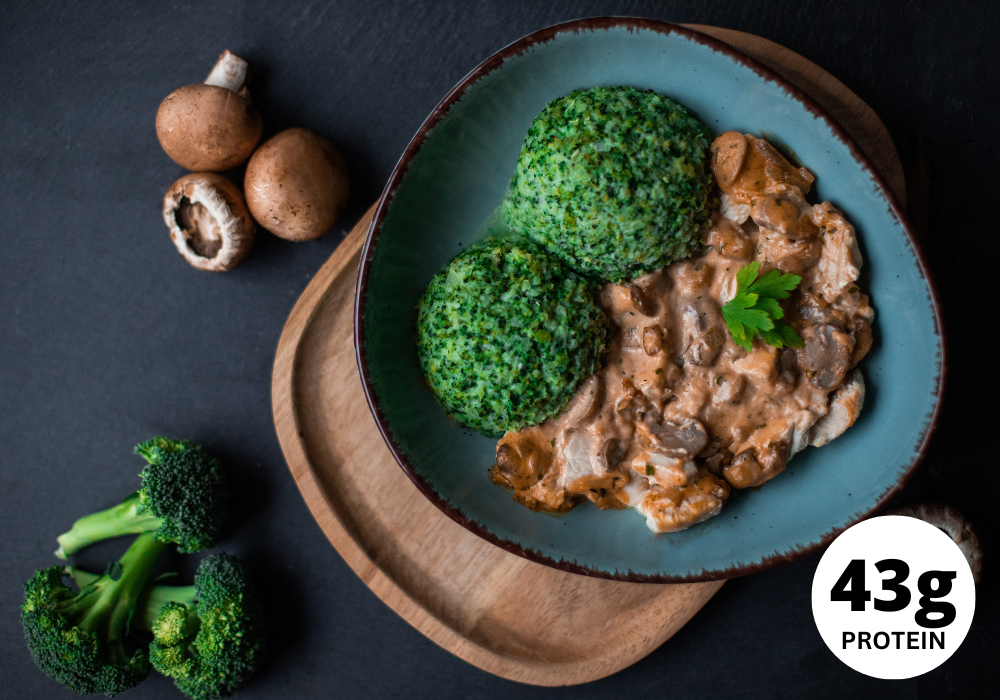 Poitrine de poulet à la crème de champignons