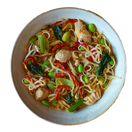 Nouilles de riz au poulet