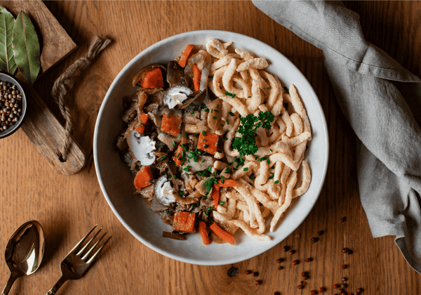 CH : Spätzle avec lamelles de bœuf