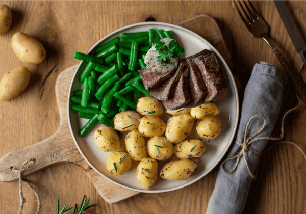 CH : Rumsteck avec pommes de terre au romarin