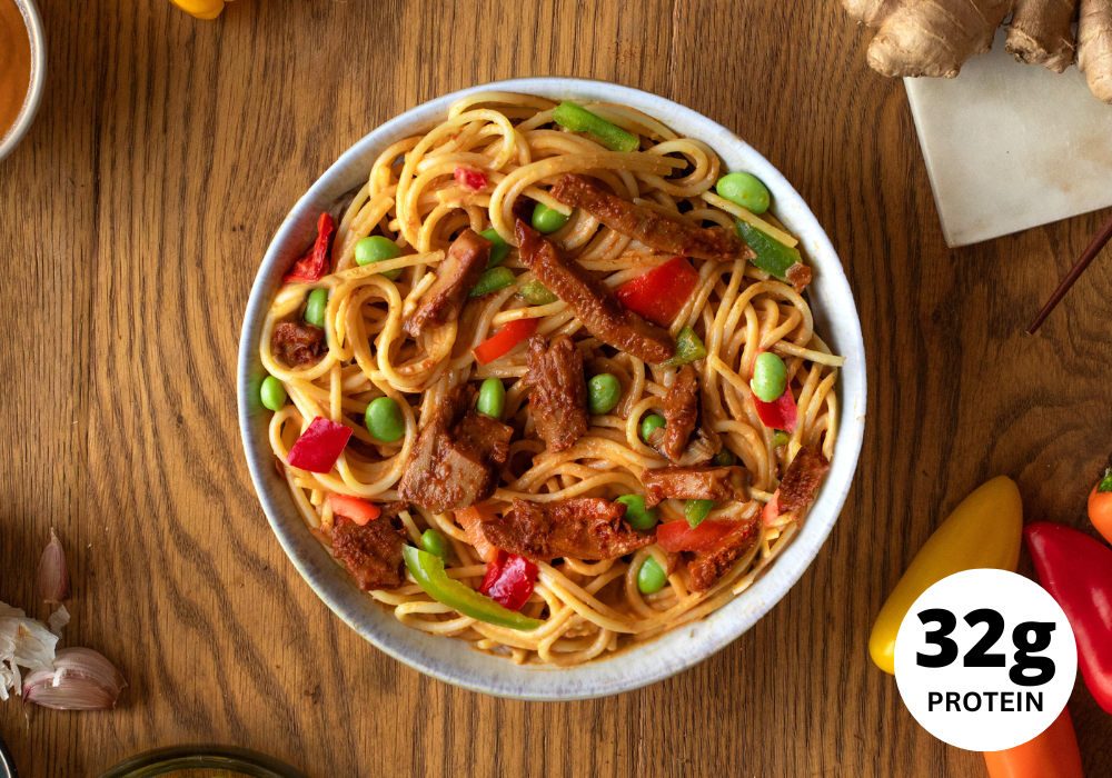 CH: Asia Nudeln mit Rindfleisch
