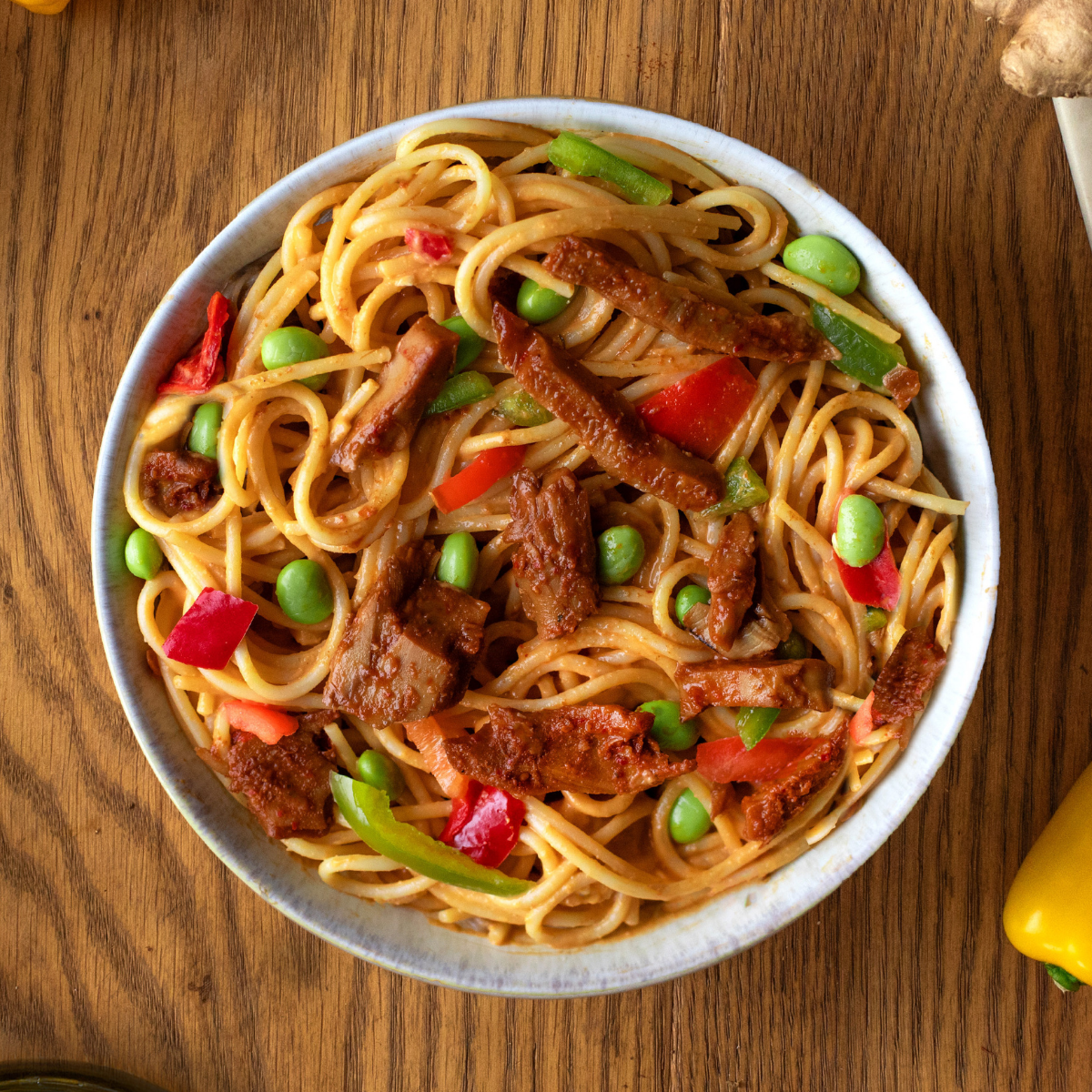 Asia Nudeln mit Rindfleisch