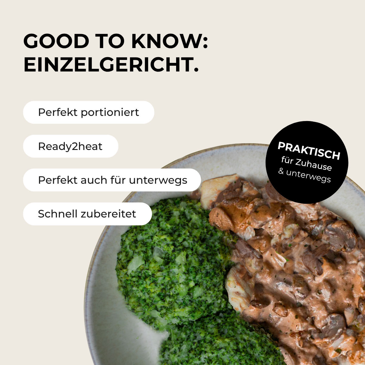 CH: Hähnchenbrust mit Pilzrahmsoße