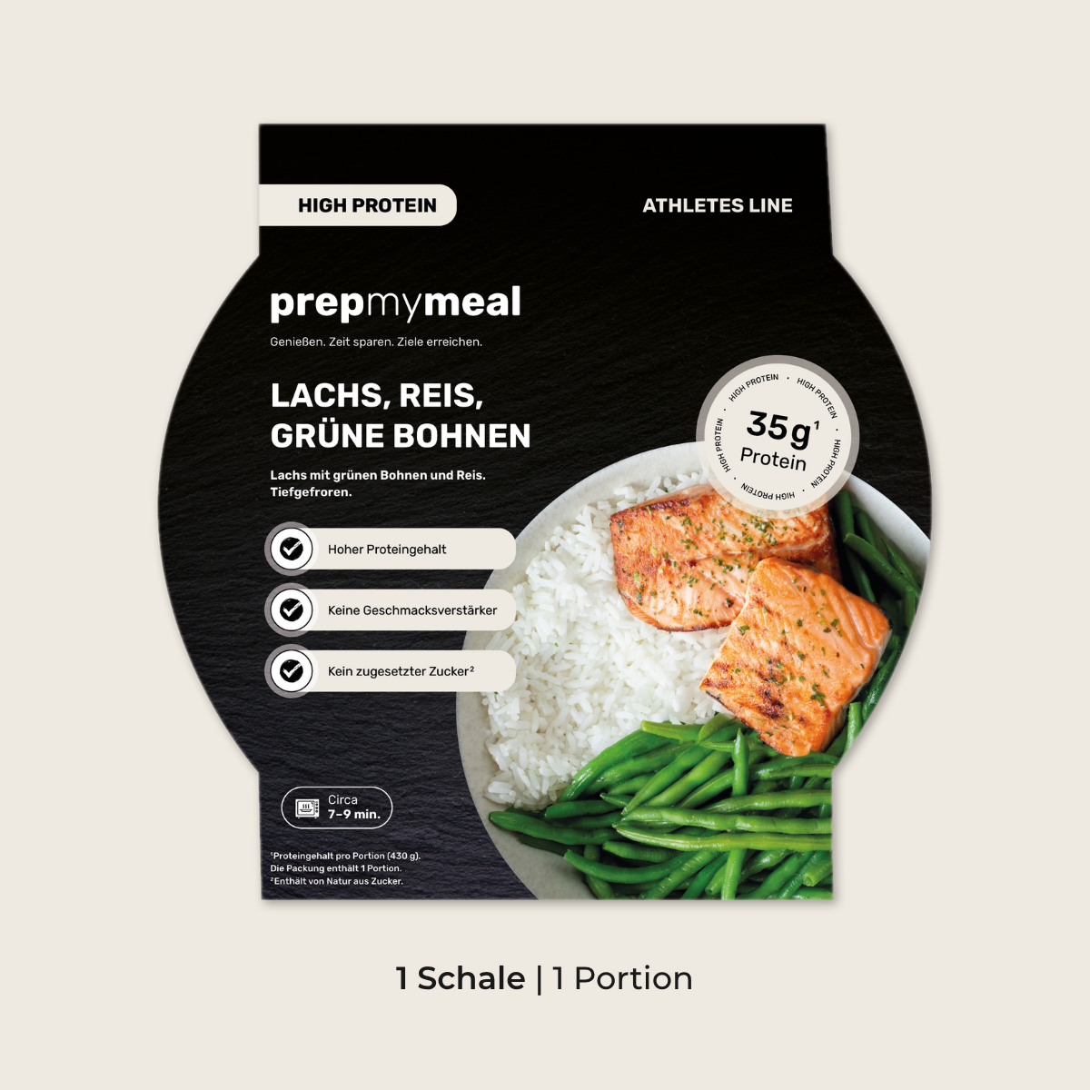 CH: Lachs mit Reis & grüne Bohnen