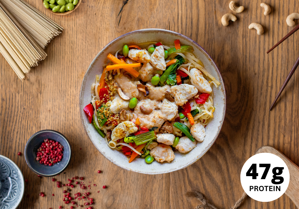 CH: Reisnudeln mit Hähnchen