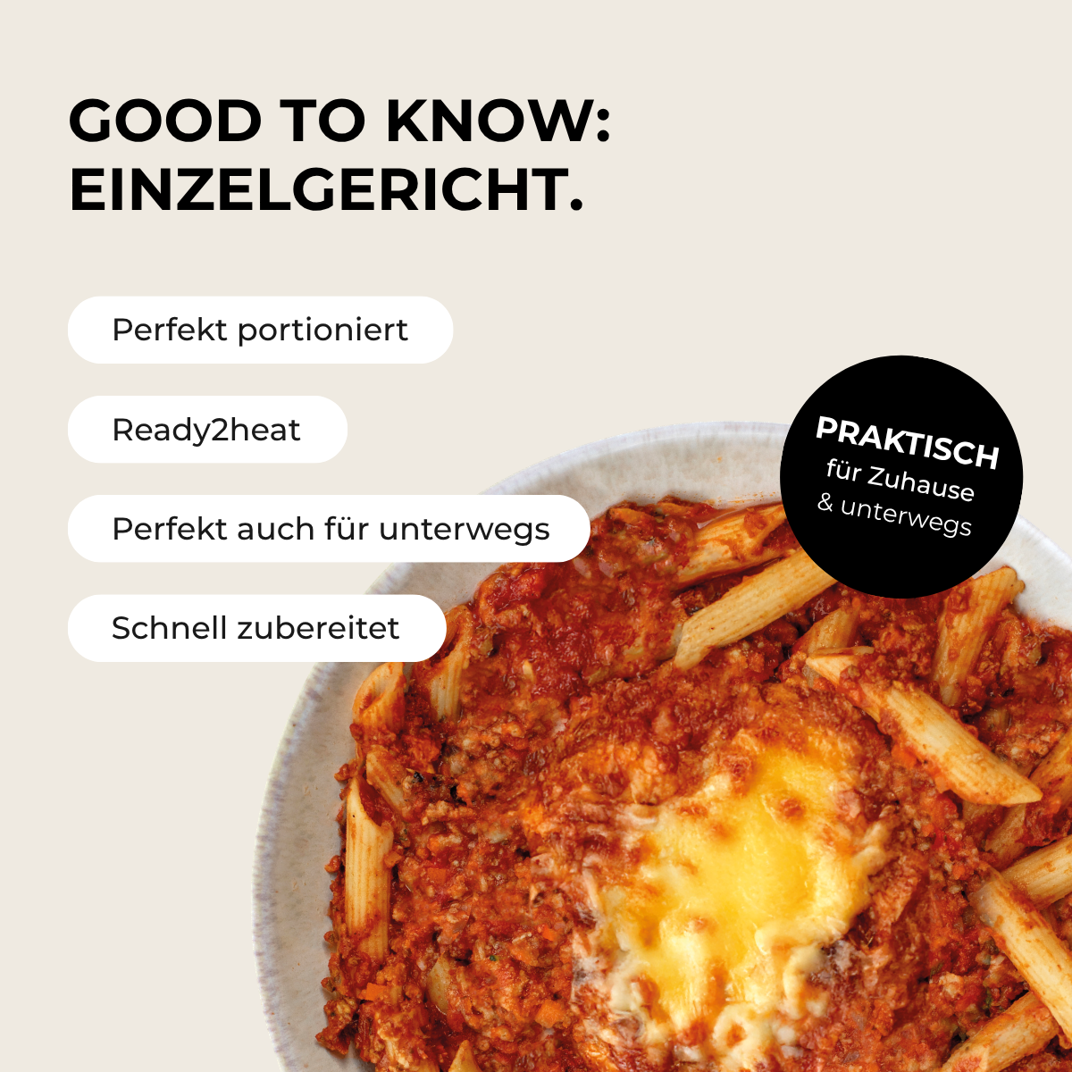 Protein Penne mit Veggie Bolognese