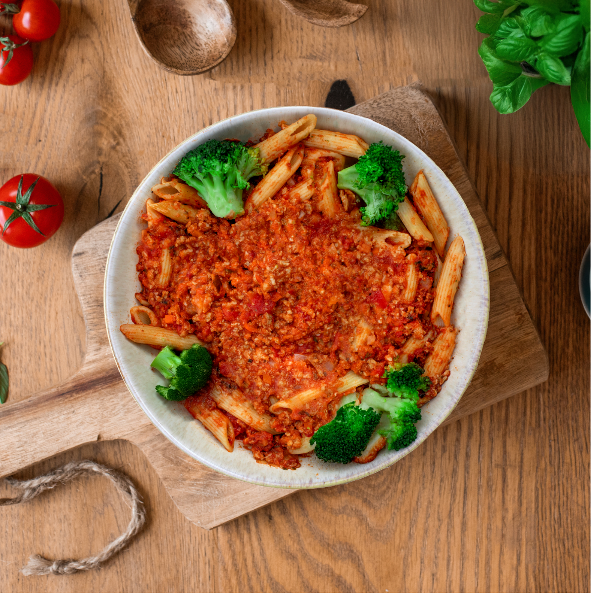 CH: Protein Penne mit Bolognese