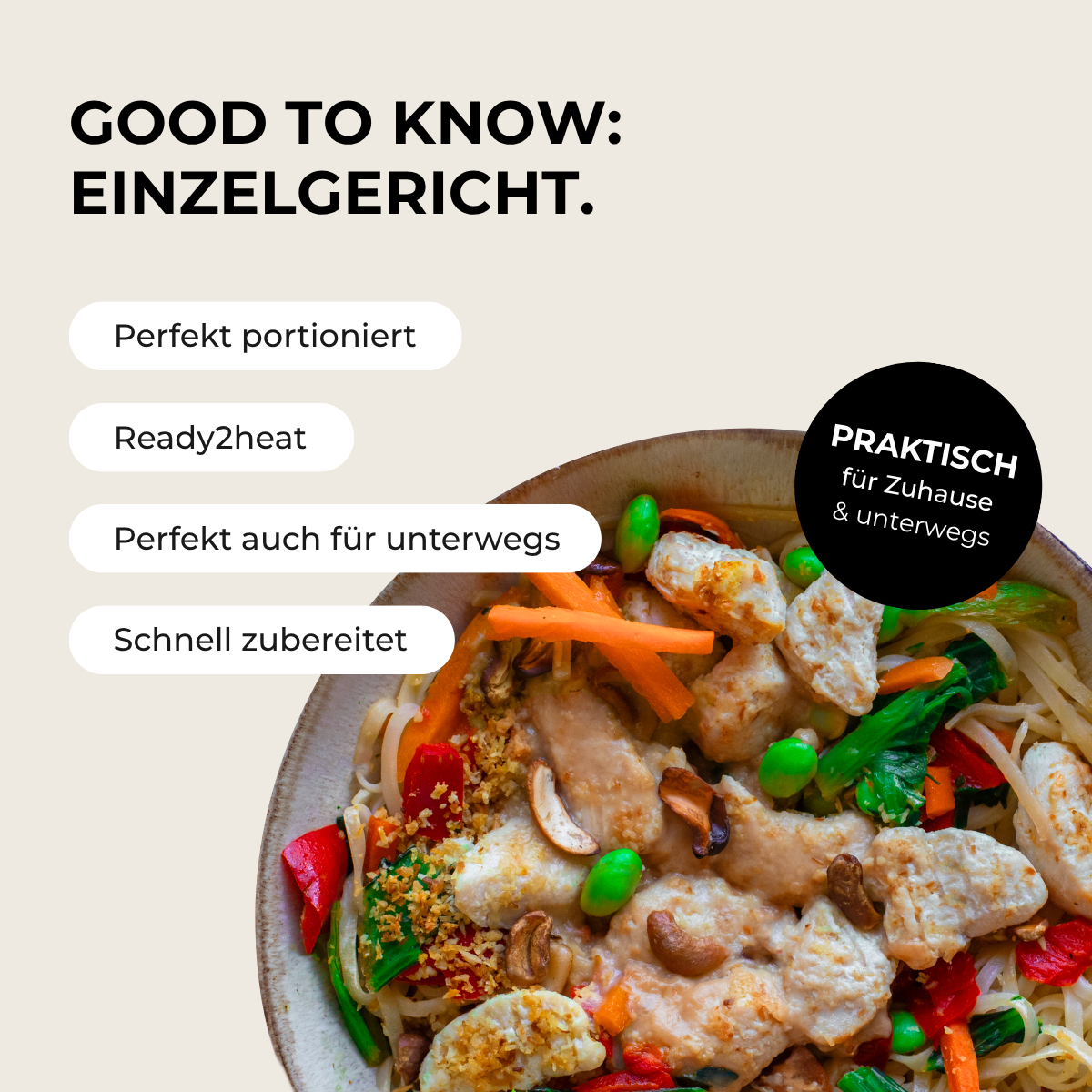 CH: Reisnudeln mit Hähnchen