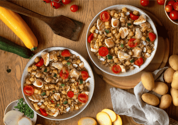 CH: Bratkartoffeln mit Hähnchen (XL, 2 Portionen)