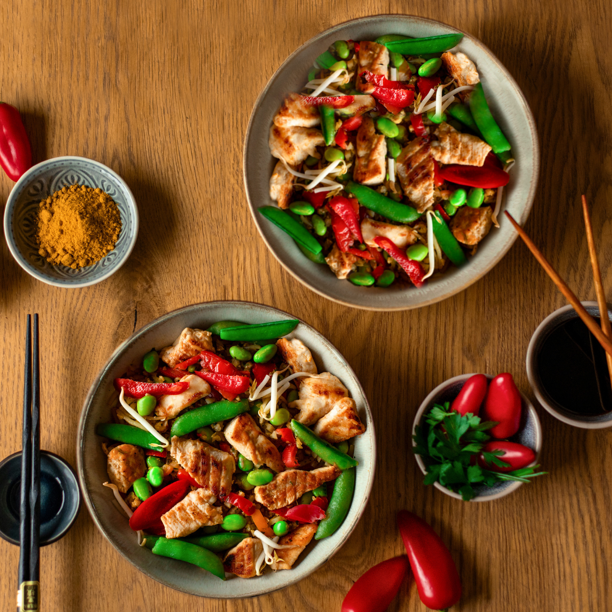 CH: Hähnchen Bowl Thai Style (XL, 2 Portionen)