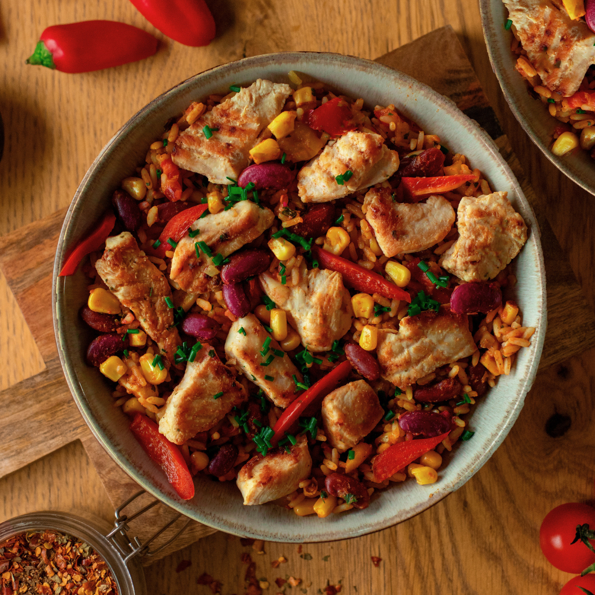 CH: Hähnchen Fajita Bowl (1000g)