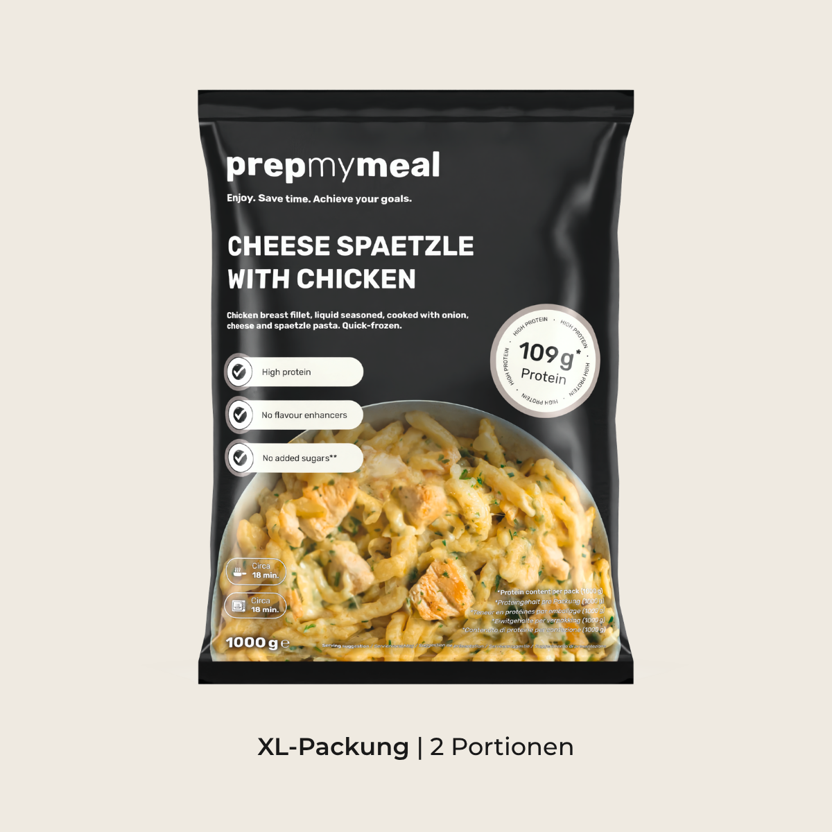 CH: Käsespätzle mit Hähnchen (XL, 2 Portionen)