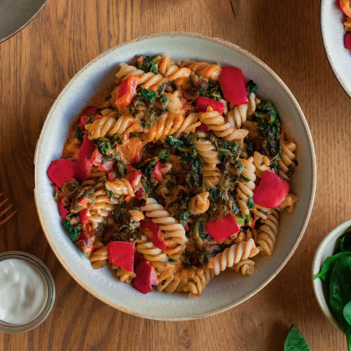 Protein Pasta mit Frischkäsesoße (XL, 2 Portionen)