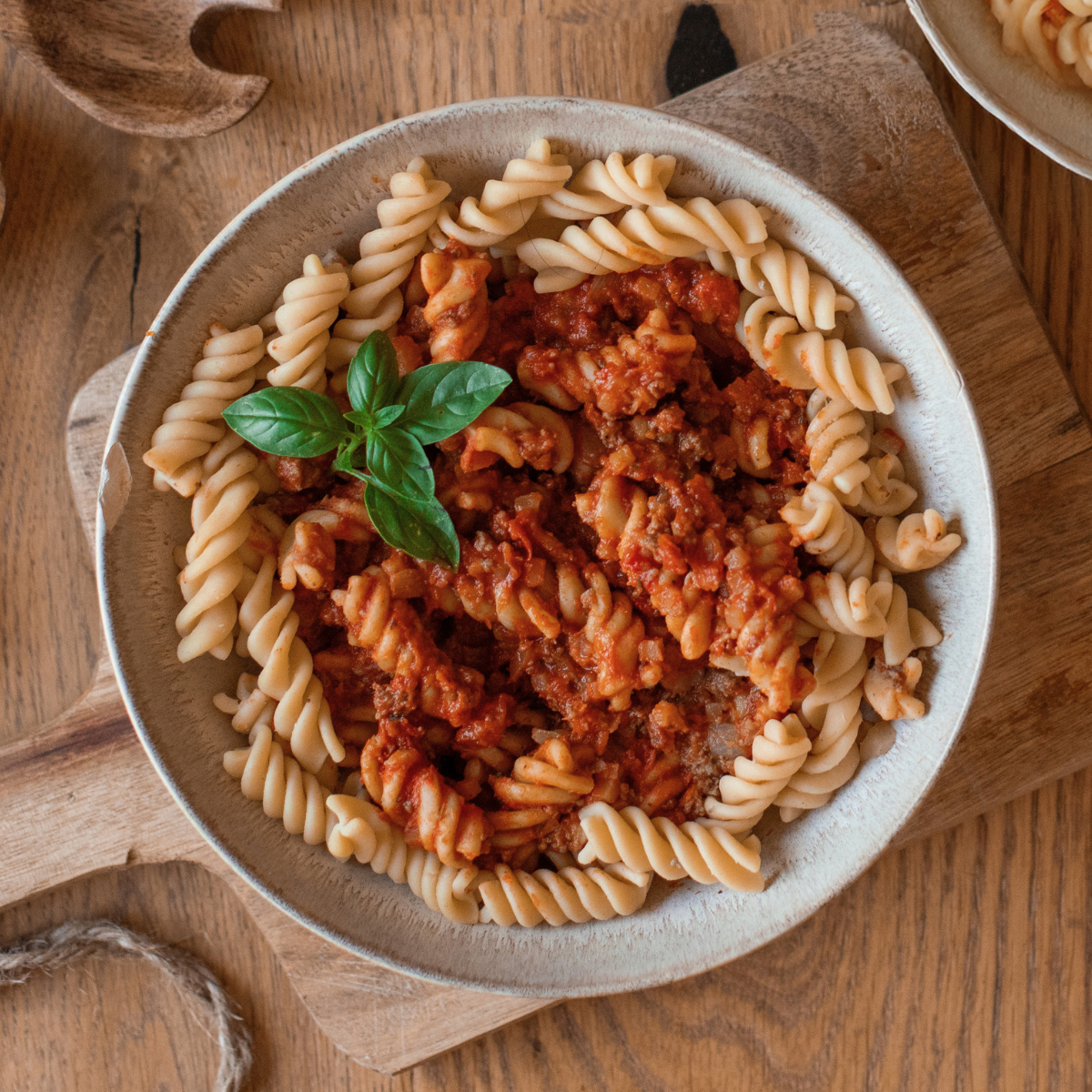 CH: Vegane Protein Pasta Bolognese (XL, 2 Portionen)